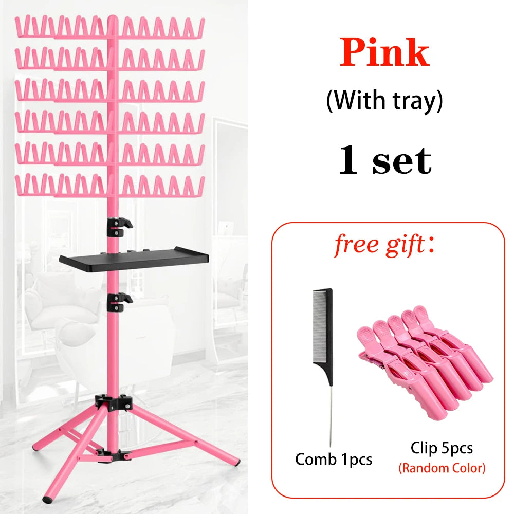 Nunify-estante para el cabello para trenzar, divisor de 144 clavijas para soporte separador, estante para el cabello trenzado, soporte de extensión de pie, colgador