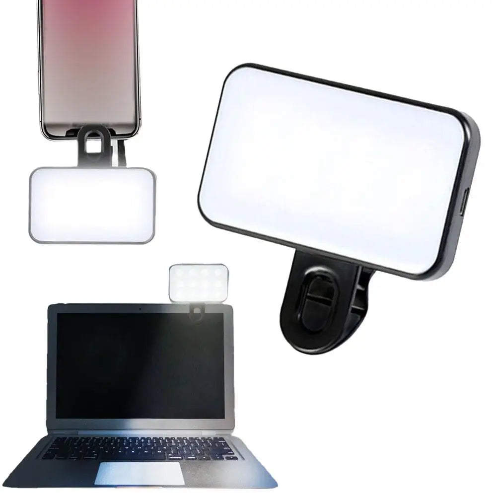 Luz LED de bolsillo para Selfie, relleno de Flash, 3 modos, luz de anillo ajustable para fotografía y vídeo, lámpara de fotografía para IPhone, IPad, teléfono móvil y portátil