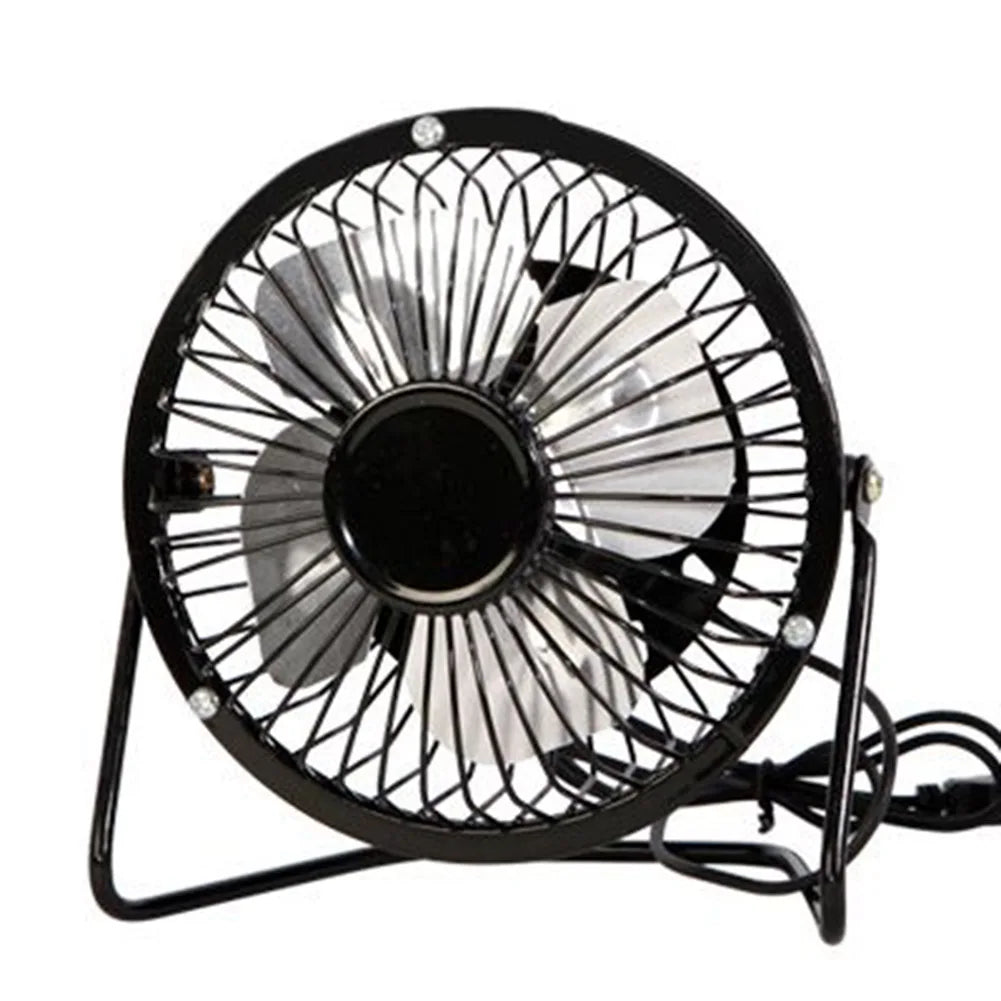 Ventilador de escritorio portátil de 4 pulgadas, ventilador de escritorio para el hogar y la Oficina, Mini ventilador recargable por USB, ventilador giratorio de 360 grados, ventilador USB portátil