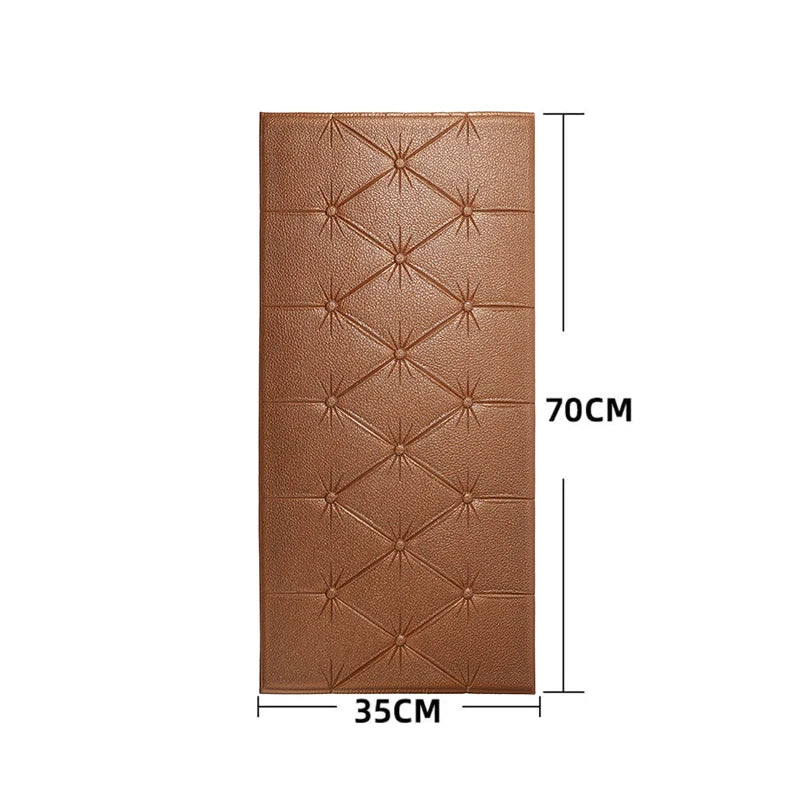 Papel Tapiz Autoadhesivo 3D, Almohadilla de Pared Anticolisión, para Dormitorio Infantil, Sala de Estar, Almohadilla de Espuma Suave, Decoración del Hogar