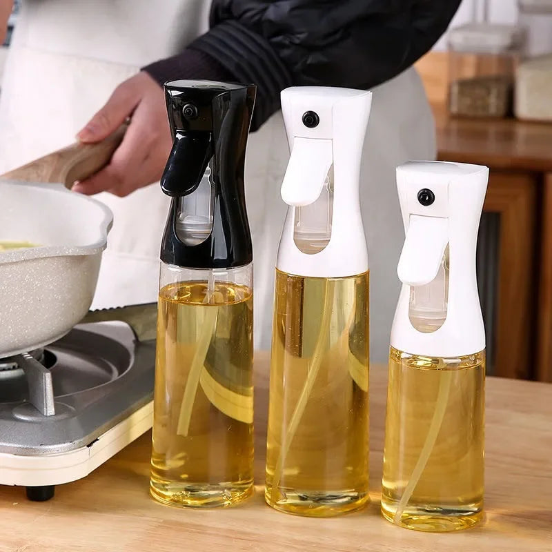 Spray de aceite para cocinar, botella dispensadora de aceite de oliva, pulverizador, niebla, vinagre de aceite de calidad alimentaria reutilizable, botella pulverizadora, accesorios de cocina