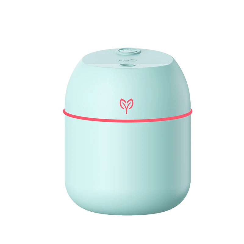 Humidificador de aire de 220ML, difusor de aroma de niebla fría, luz LED nocturna, protección contra apagado, Humidificador USB para el hogar y la Oficina
