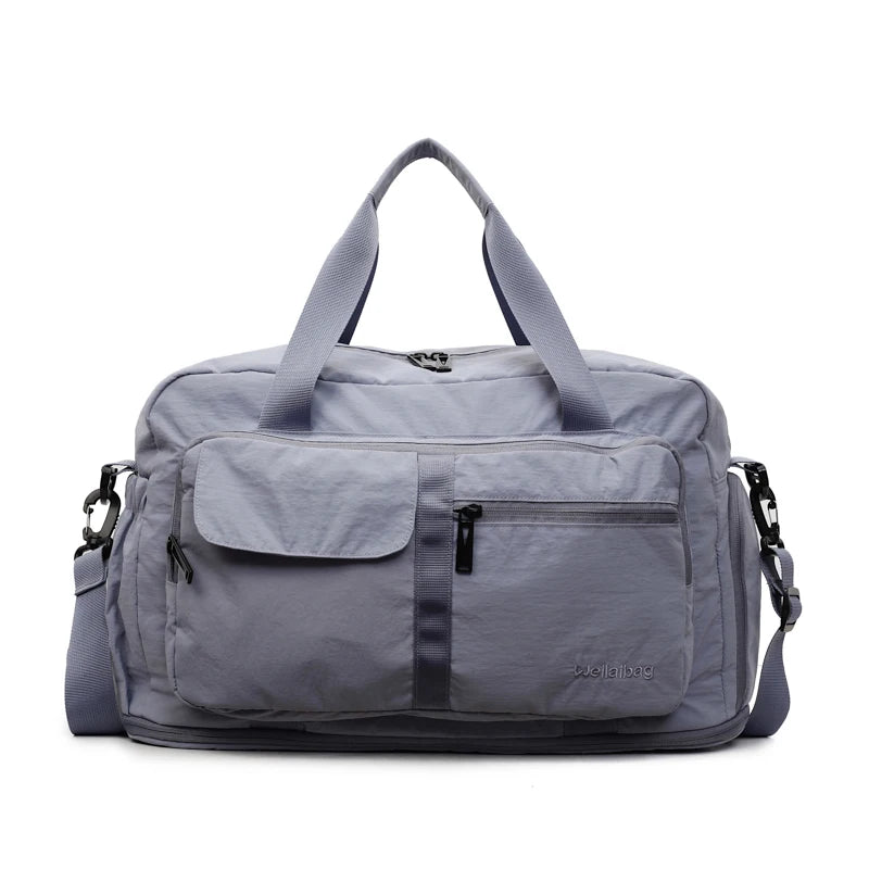 Bolsas de viaje Oxford con cremallera a la moda, bolsos sencillos de gran capacidad para mujer, gran oferta 20220, bolsas de viaje portátiles con hilo de coser