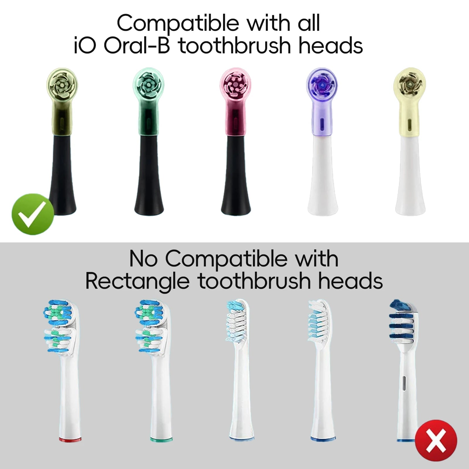 4 Uds. Compatible con cabezales de cepillo de dientes eléctrico Oral B iO, cubiertas a prueba de polvo, tapa protectora para todas las cabezales de cepillo de dientes redondos