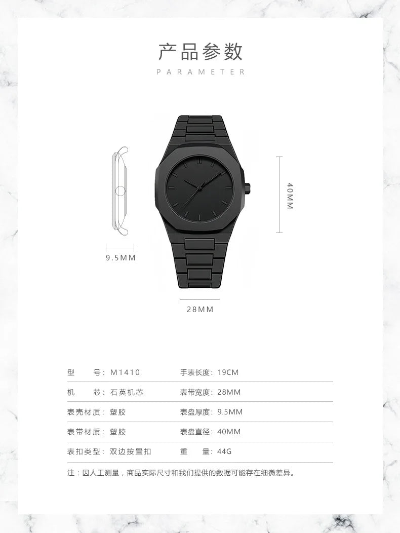 Nueva moda, Reloj con calendario de lujo para Hombre, relojes de cuarzo informales de negocios para mujer, Reloj deportivo de plástico, relojes para estudiantes, Reloj para Hombre