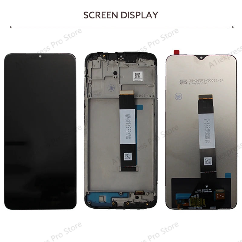 Pantalla LCD de 6,53 pulgadas para Xiaomi Poco M3 Redmi 9T LCD MONTAJE DE digitalizador con pantalla táctil con marco M2010J19CG piezas de repuesto para reparación