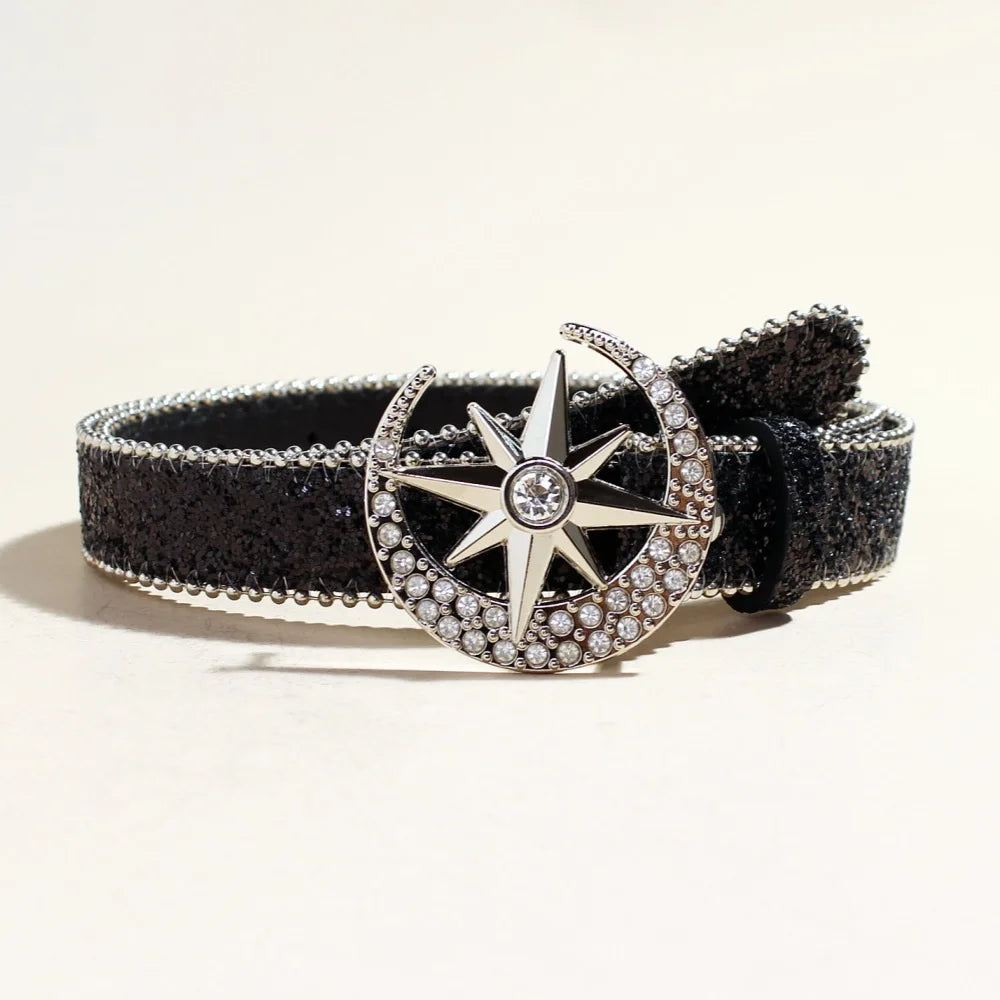 Nuevo cinturón de remaches metálico para hombre y mujer, estilo punk, para jeans, Y2K, de cuero PU, ancho y ajustable, accesorios de cinturón para mujer