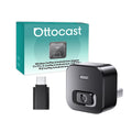 Ottocast Cabin Care Adaptador inalámbrico CarPlay Cámara para coche de bebé 1080P HD 150 °   Monitor de asiento trasero de visión nocturna gran angular para automóvil 98%
