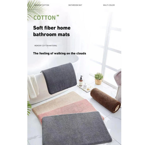 Alfombra de Piso Súper Absorbente, Alfombra de Baño Súper Absorbente, Alfombra de Baño Antideslizante de Terciopelo Coral, Alfombra de Puerta, Alfombra Antideslizante para Baño