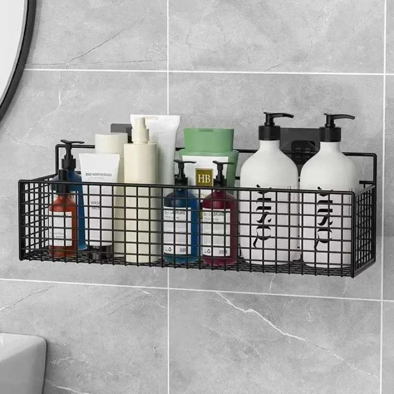 Cesta de almacenamiento para colgar en la pared, organización del fregadero del baño, organizador de puertas de gabinete, cesta para cocina, estante de almacenamiento de verduras