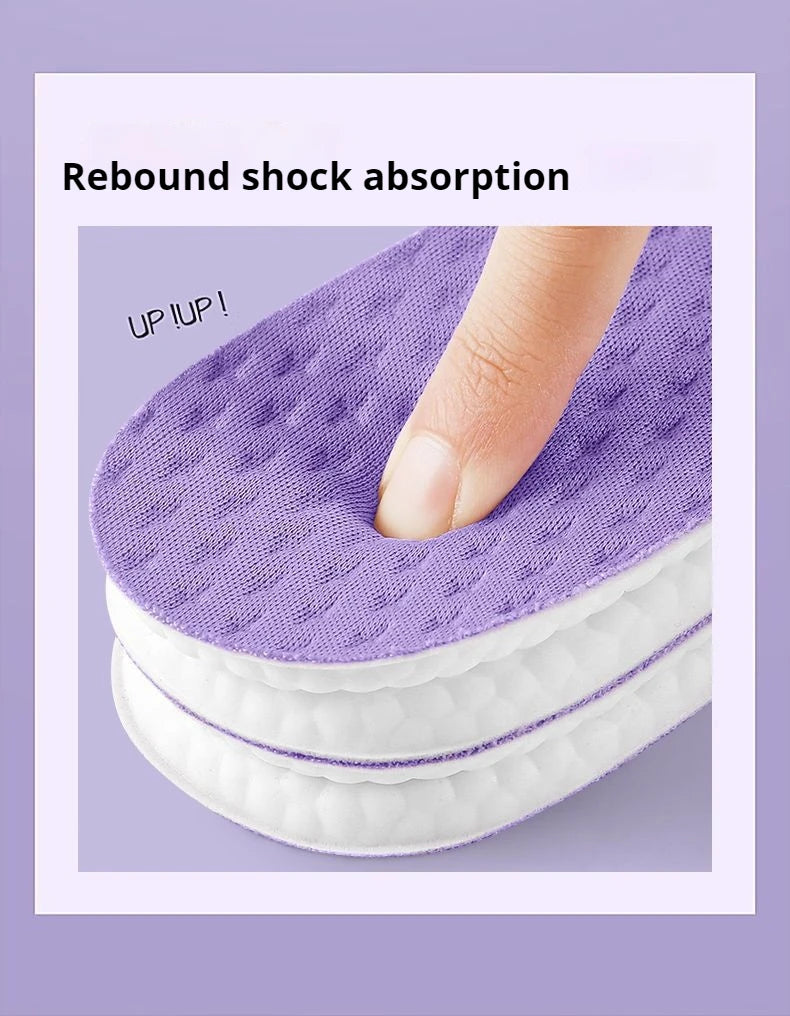 Plantillas deportivas de PU que absorben los golpes, plantilla fresca transpirable de verano, plantillas para zapatos para hombres y mujeres, 2 uds./4 Uds.