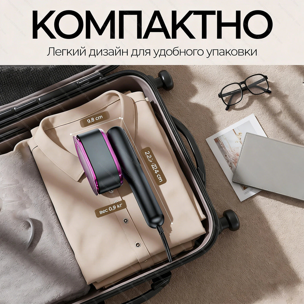 Plancha de Vapor Portátil 2026, Mini Plancha de Vapor para Ropa, Calentamiento Rápido, Plancha de Mano para Viajes