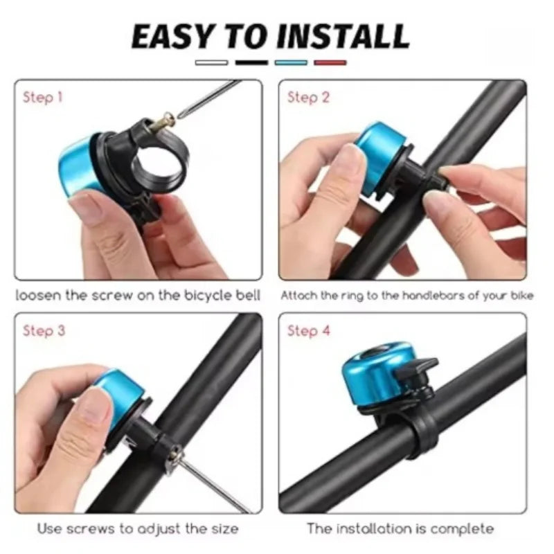 Timbre de bicicleta de aleación para seguridad, anillo para manillar de ciclismo, llamada de bicicleta, accesorios para bicicleta, bocina de bicicleta de montaña y carretera, alarma de sonido
