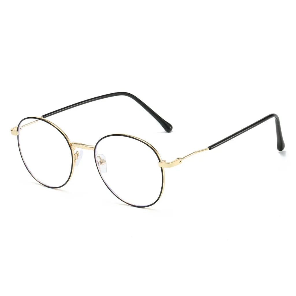 Gafas Fotocromáticas con Bloqueo de Luz Azul para Mujer y Hombre, Gafas de Computadora Redondas Retro, Gafas Antideslumbrantes Camaleón, Montura Óptica