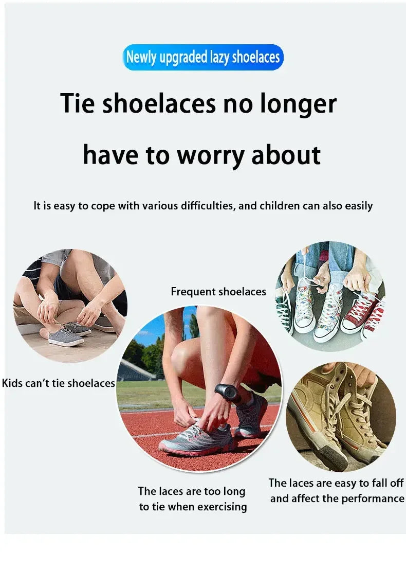 Cordones para zapatos sin cordones, cordones con cierre a presión sin corbatas, cordones elásticos, zapatillas para niños y adultos, cordones planos ensanchados de 8MM para zapatos, 2024