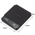 1 Juego de báscula de café electrónica con almohadilla de silicona báscula de café Digital con temporizador pantalla LED carga USB uso en cafetería en casa buen regalo