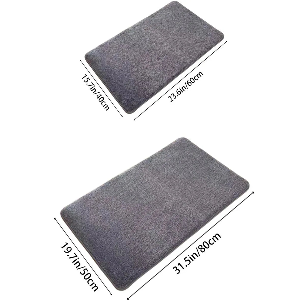 Alfombra súper absorbente, alfombra de baño súper absorbente, alfombra de baño de terciopelo coral súper antideslizante, alfombra de puerta