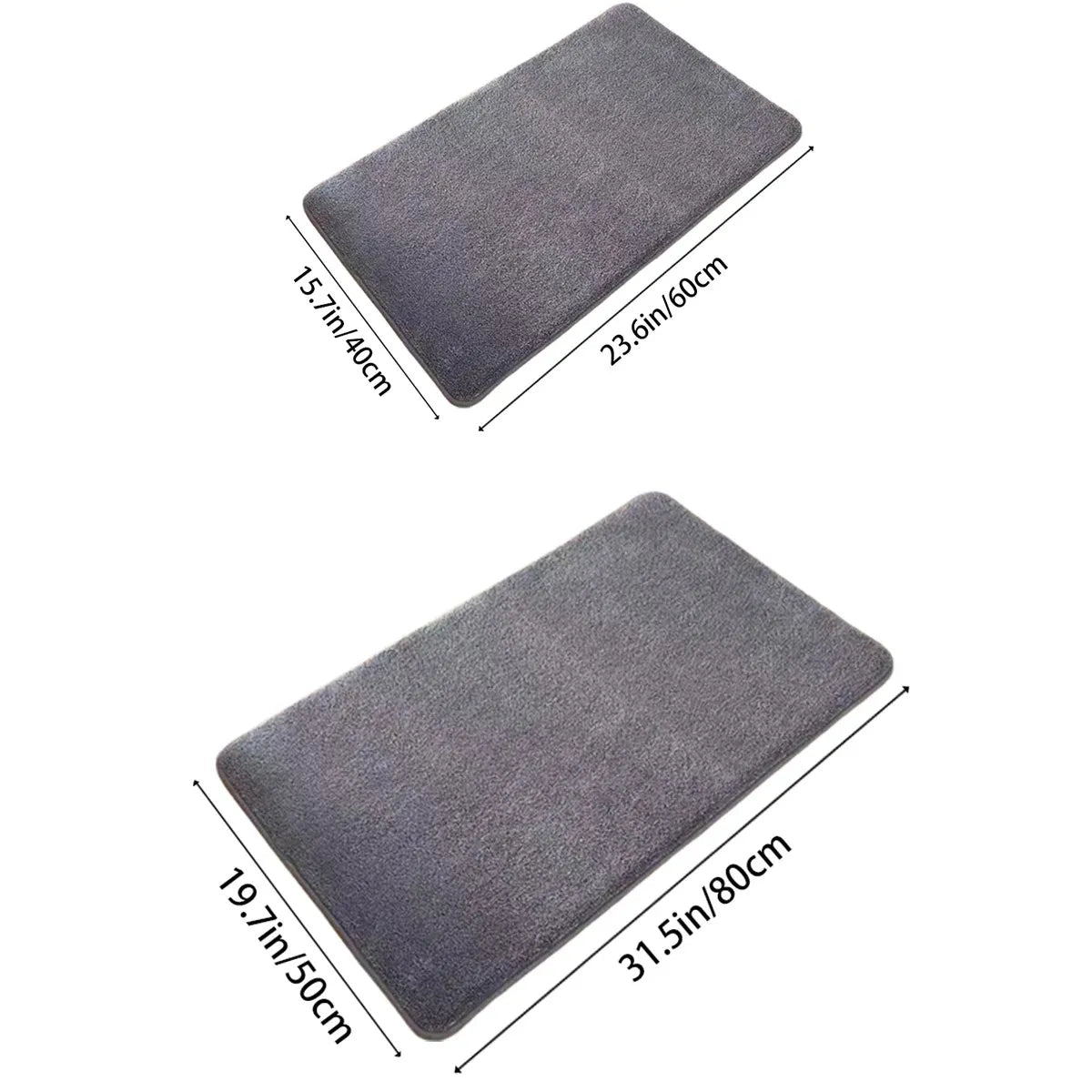 Alfombra súper absorbente, alfombra de baño súper absorbente, alfombra de baño de terciopelo coral súper antideslizante, alfombra de puerta
