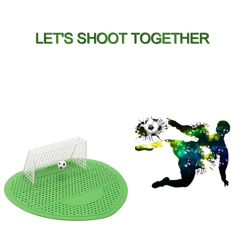 Mini urinario de pie para hombre, filtro de malla de plástico con forma de fútbol, urinario creativo para baño, almohadilla desodorante para inodoro