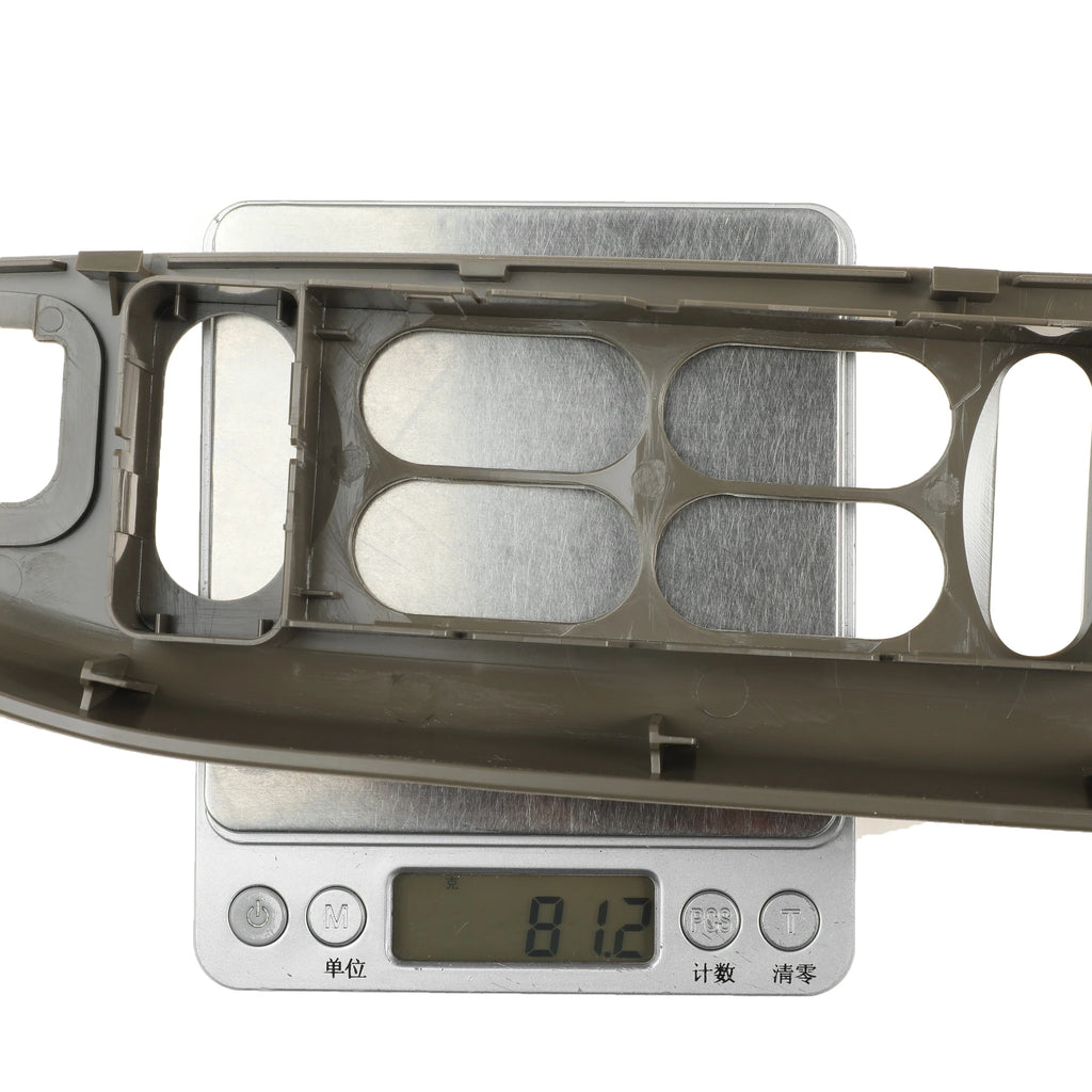 Interruptor de bloqueo de puerta delantera izquierda para Ford F150, interruptor de bloqueo de puerta delantera izquierda con bisel de montaje, pergamino medio para Ford F150 2001-2002 YL3Z14525AAB YL3Z-14525-AAB, nuevo