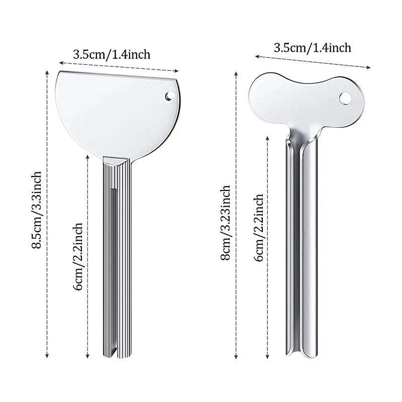 Exprimidor de pasta de dientes de acero inoxidable, limpiador Facial, dispensador de pasta de dientes, herramientas de tubo, accesorios de baño de Metal, 1 ud.