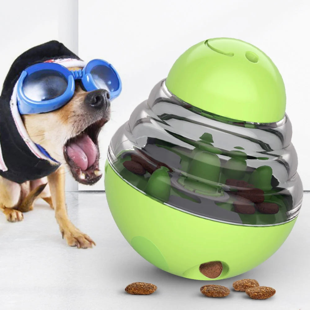 Juguete Dispensador de Comida para Perros, Tipo Rompecabezas, con Bola Antiderrames, Alimentador Lento
