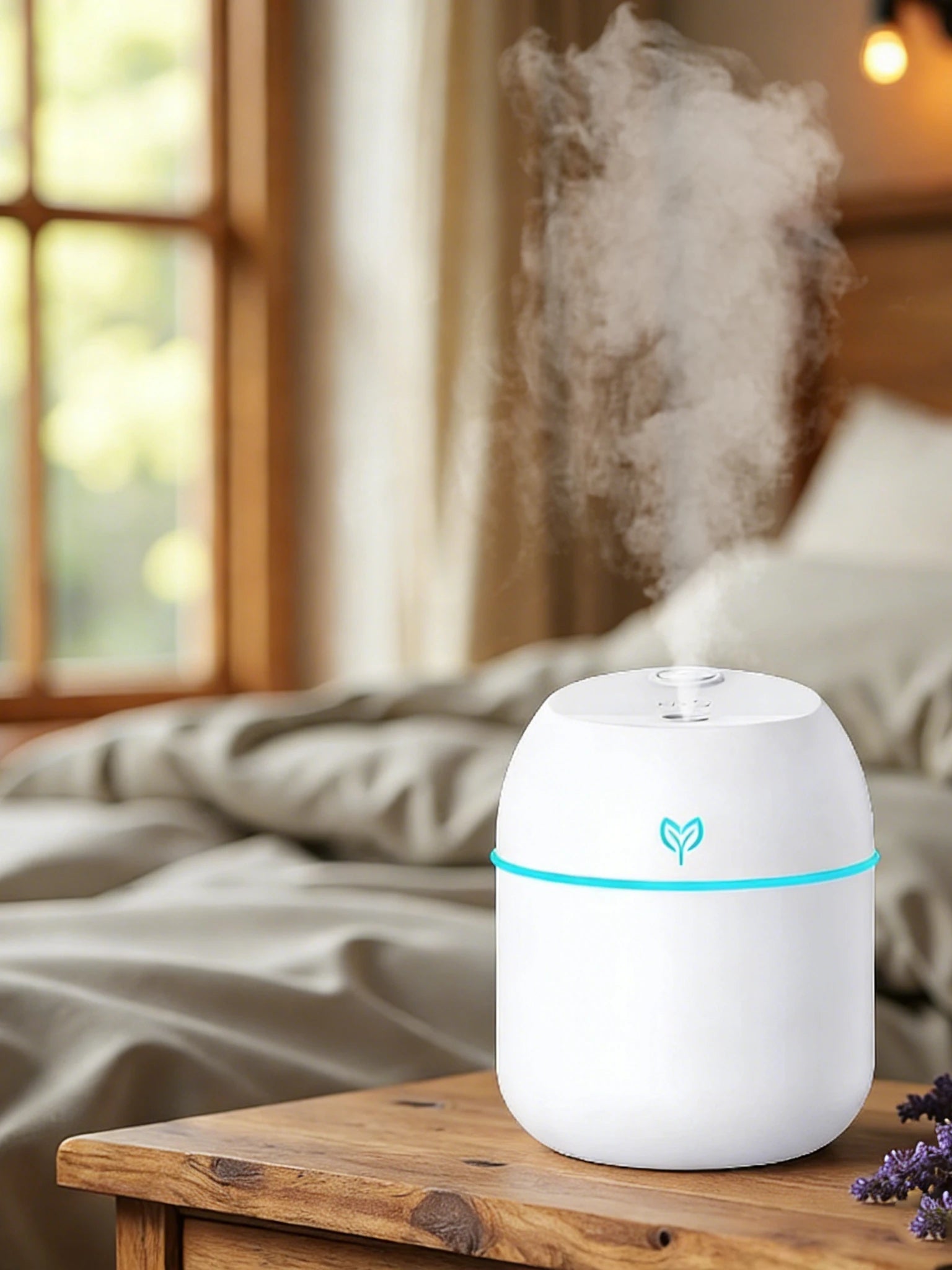 Humidificador de aire de 220ML, difusor de aroma de niebla fría, luz LED nocturna, protección contra apagado, Humidificador USB para el hogar y la Oficina