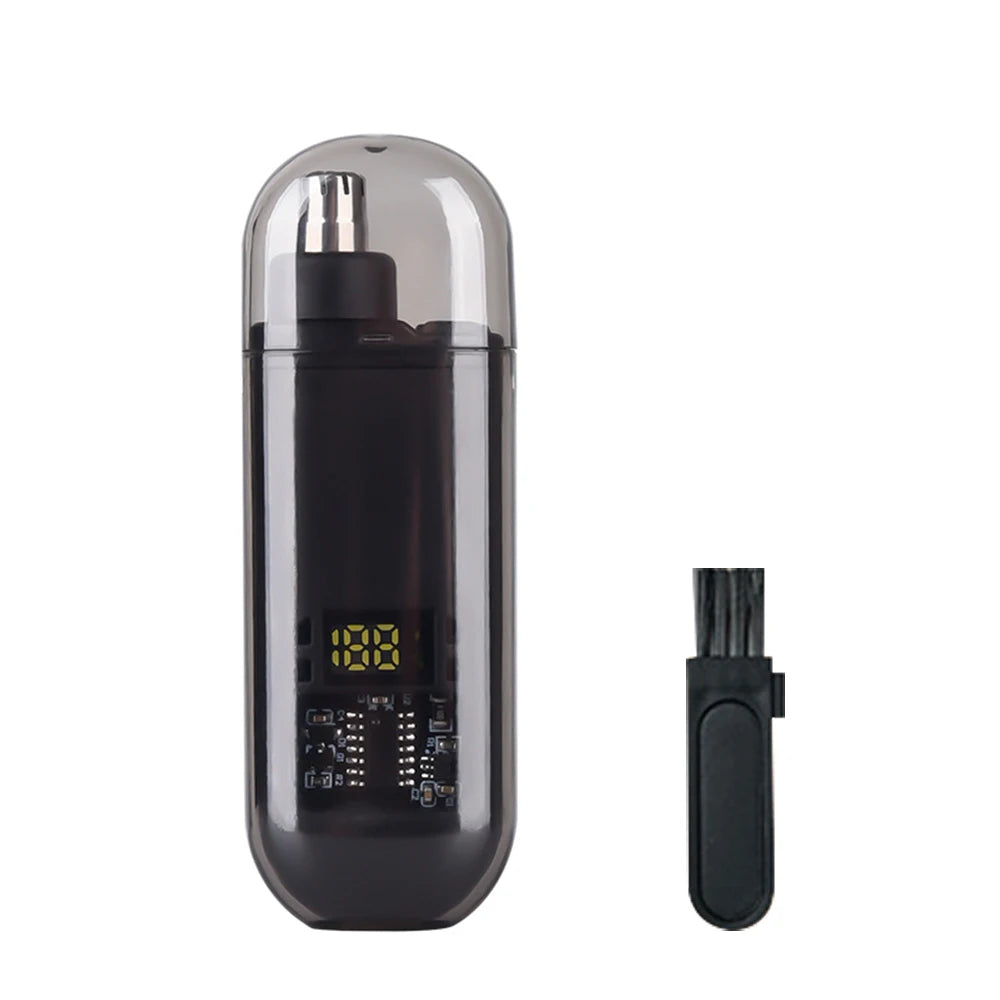 Recortador de pelo de nariz eléctrico recargable, removedor de pelo de nariz para hombres, afeitadora de pelo de cejas, Mini cortadora de pelo de nariz portátil de bolsillo