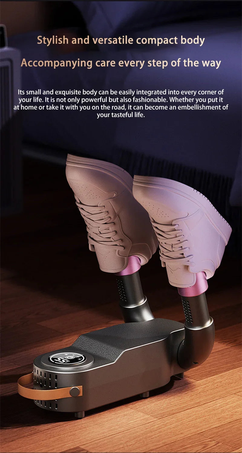 Secador de Zapatos Inteligente con Luz Púrpura, Desodorizante, Portátil, Plegable, con Temporizador, para Otoño e Invierno, Secador Eléctrico para Zapatos y Botas 2026