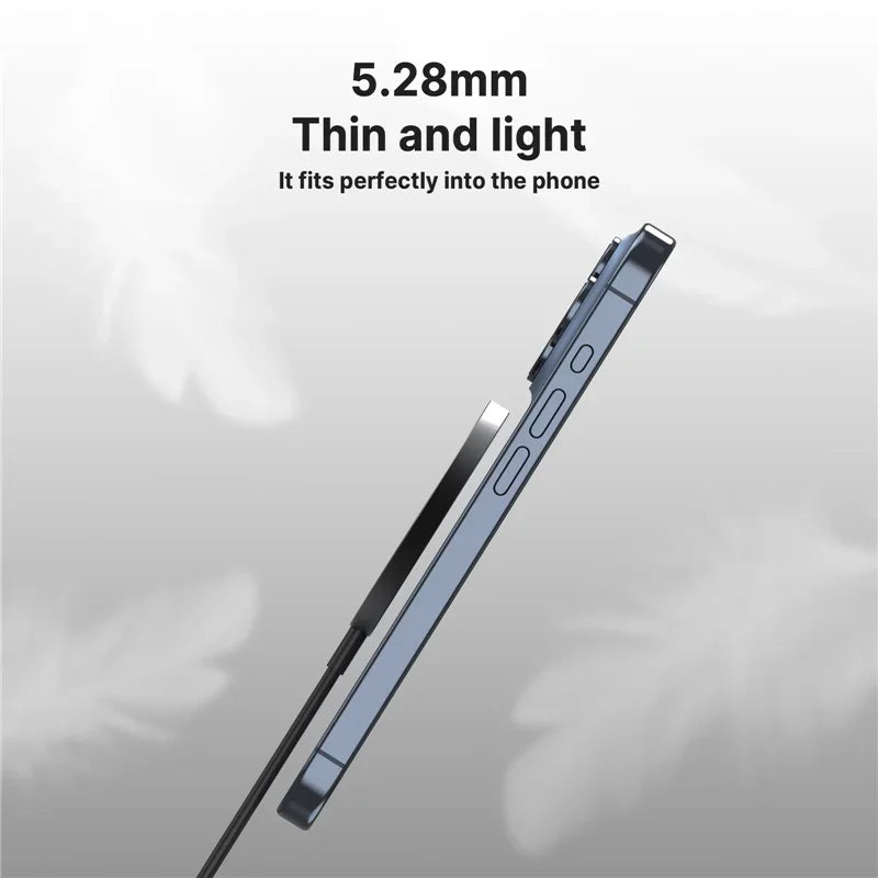 Cargador Inalámbrico Magnético Rápido con Doble Puerto USB, Mini Base de Carga para iPhone 17 16 15 14 13 12 Pro Max, Accesorio Universal para Teléfono