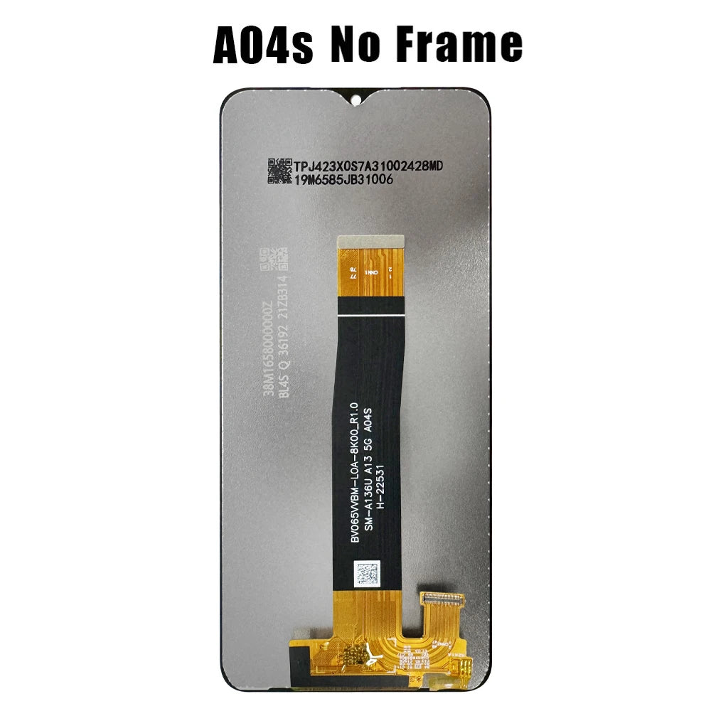 Pantalla LCD probada para Samsung A04s A04 A04E Pantalla LCD Pantalla táctil digitalizadora para SM A047 A045 A042 Reemplazo LCD