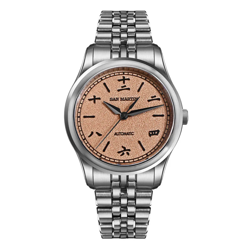 San Martin nuevo reloj Gada de 39mm estilo chino diseño Original Sunburst JianZhan Miyota 90S5 vestido de hombre mecánico automático SN0144