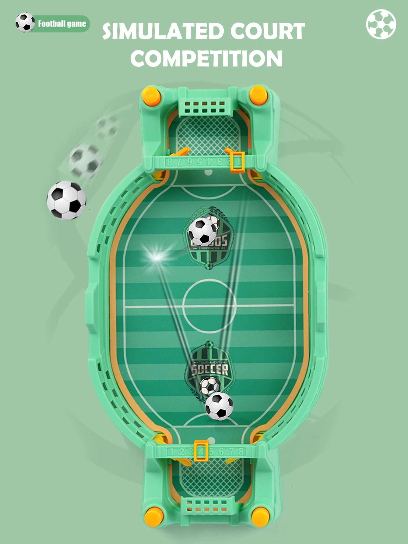 Minijuego interactivo de mesa de fútbol, juegos deportivos de competición, Catapulta de escritorio para juego familiar