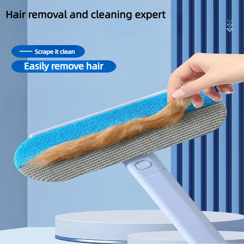 Cepillo Quitapelusas para Mascotas, Removedor de Pelo de Gato y Perro, Herramienta de Absorción de Pelo para Sofá, Cama y Alfombra