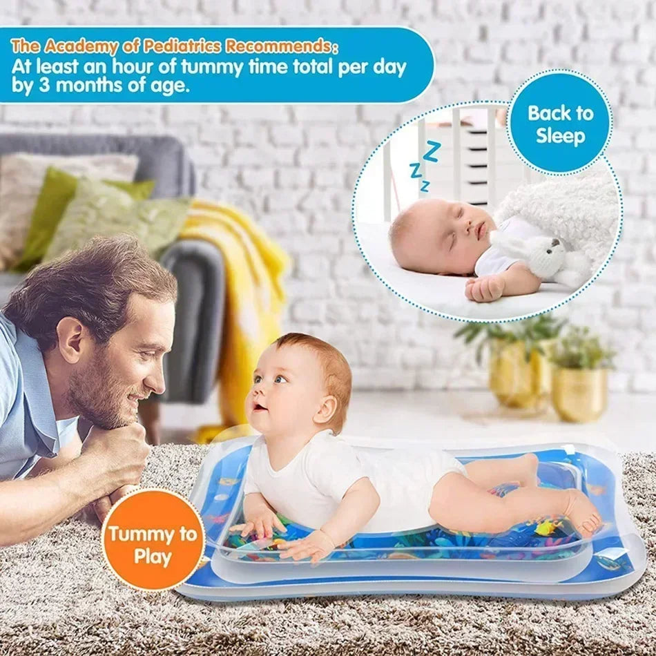 Estera de juego de agua para bebé, cojín inflable de PVC para tiempo de barriga infantil, almohadilla de agua para niños, juguetes de actividades de desarrollo de educación temprana