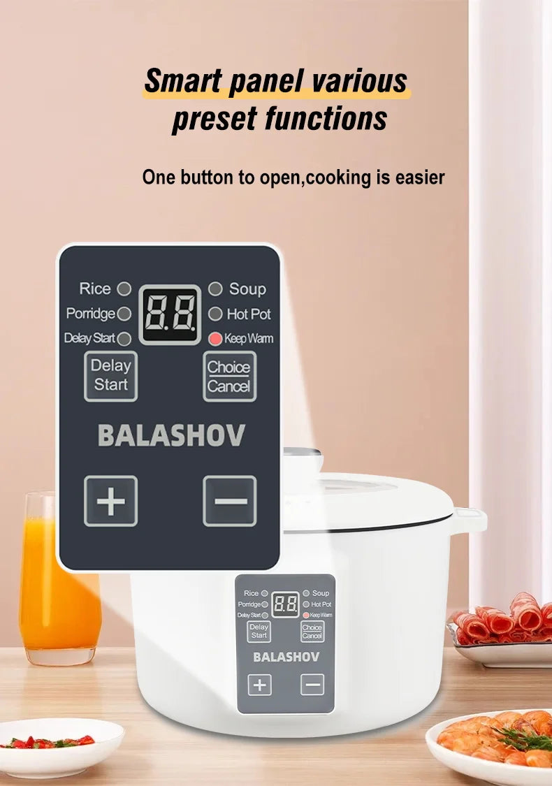 Cocinas múltiples para el hogar de 220V, cocina eléctrica de 3,5 L, olla de cocina antiadherente, olla caliente, olla arrocera inteligente, aparatos de cocina