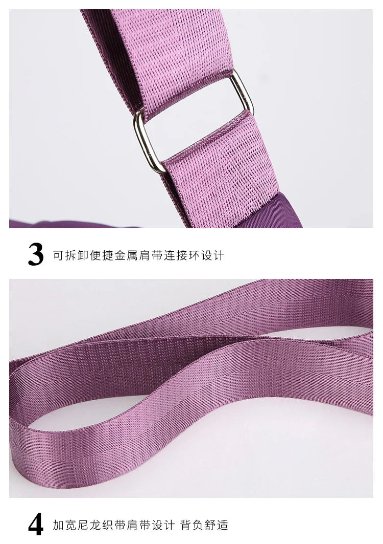 Bolso cruzado de nailon para mujer, bolso de hombro de gran capacidad, bolso femenino con múltiples bolsillos, bolso de compras de viaje para mujer, bolso de ocio