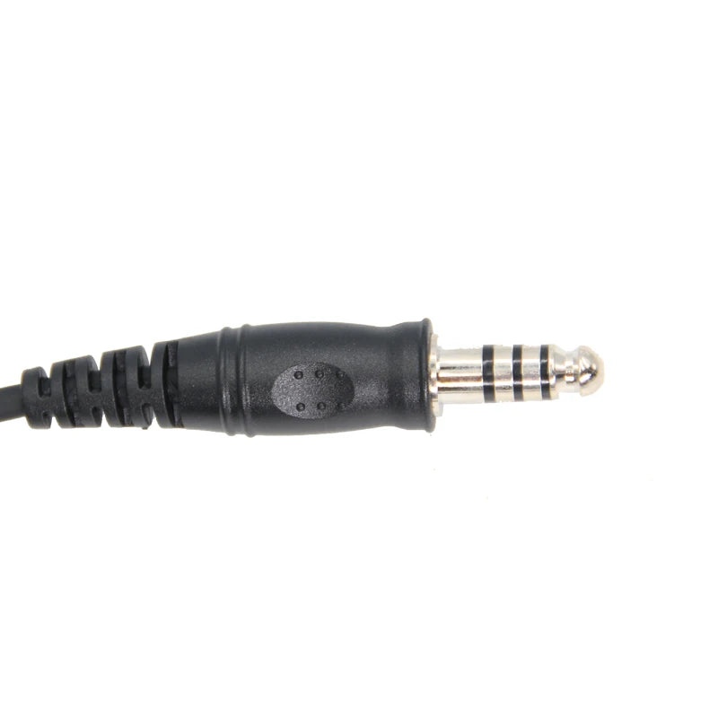 Cable adaptador de resorte de repuesto DIY para auriculares de helicóptero U174/U adaptador de auriculares Cable de Audio de resorte accesorios para auriculares