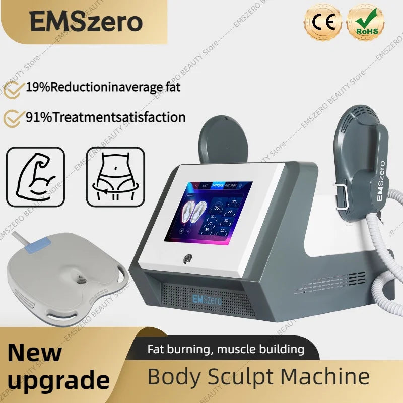 Máquina esculpida EMSzero 15Tesla 6500w EMS RF adelgazamiento de grasa quema estimulación muscular escultura corporal 15 terapia electromagnética