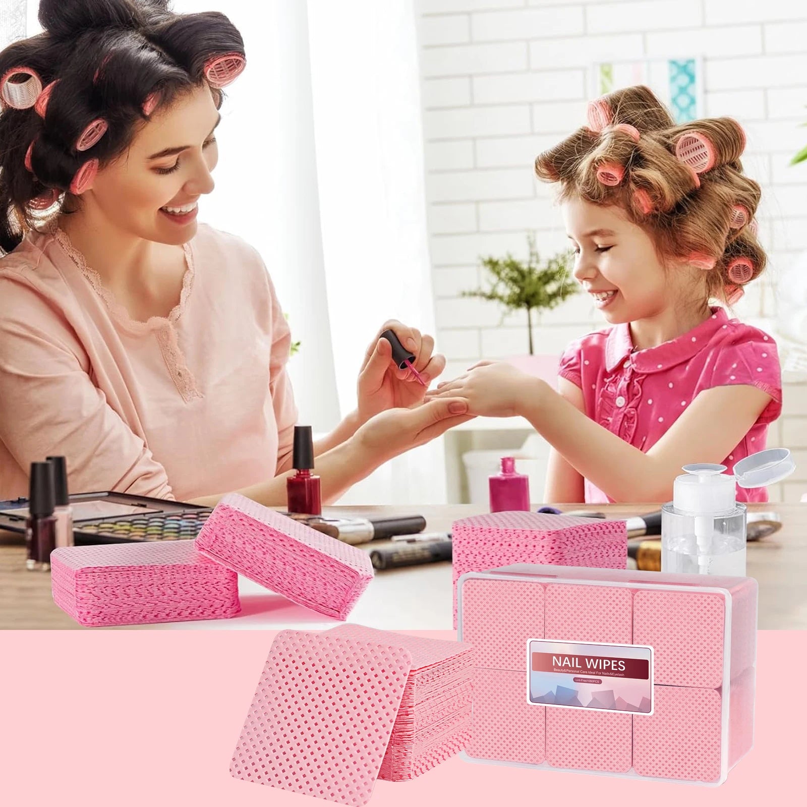 Toallitas de pegamento para pestañas sin pelusa para decoración de uñas en caja, removedor de esmalte de Gel de papel, pegamento limpio, almohadillas de algodón, Herramientas de limpieza de belleza, 1080 Uds.