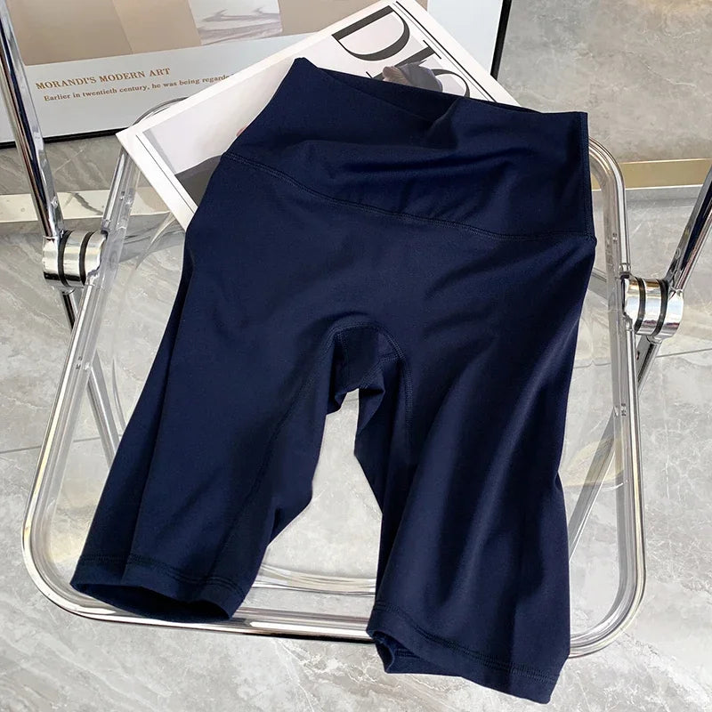 Pantalones cortos de Yoga de verano, mallas elásticas transpirables, mallas deportivas de secado rápido, Fitness, Yoga, ciclismo, pantalones cortos atléticos para gimnasio