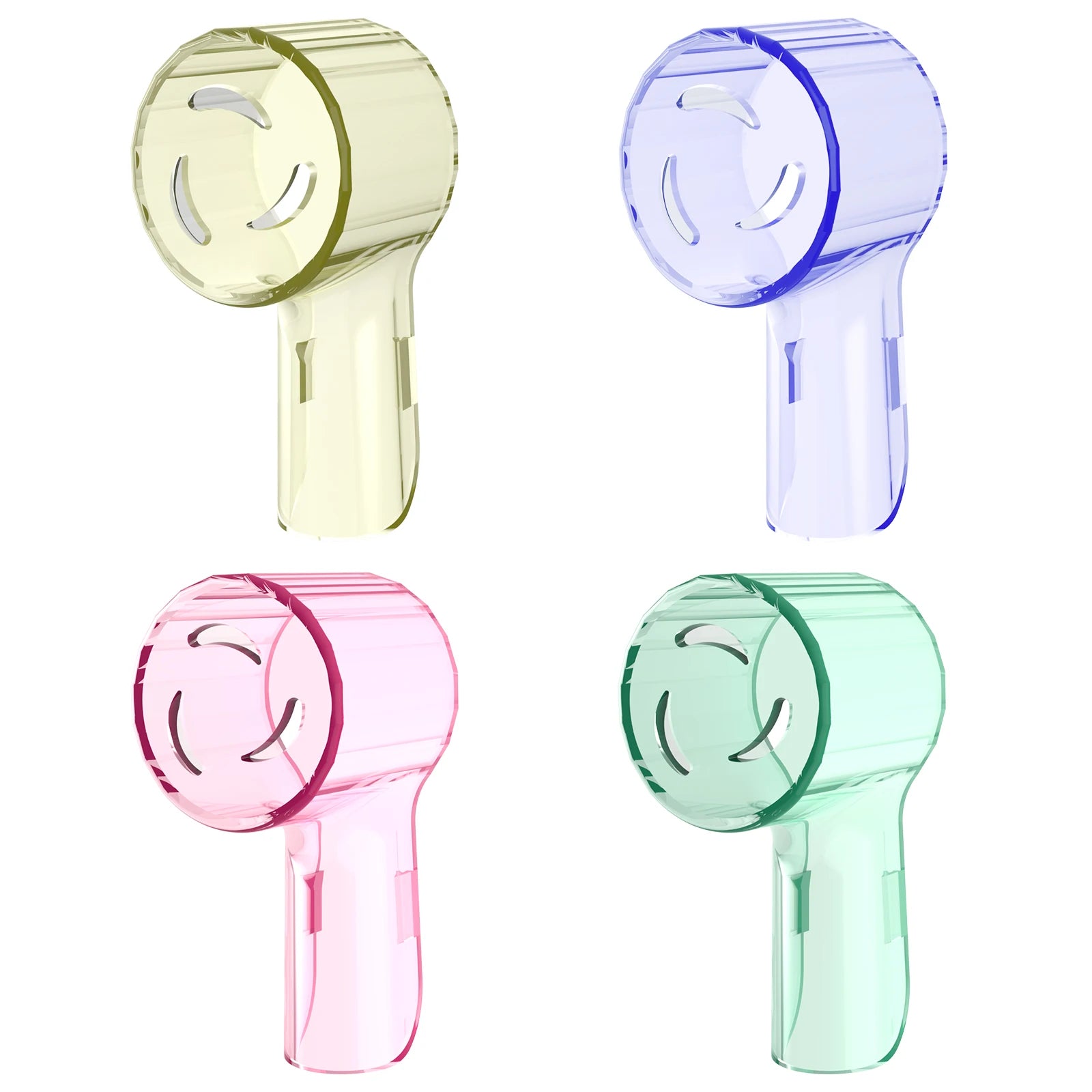 4 Uds. Compatible con cabezales de cepillo de dientes eléctrico Oral B iO, cubiertas a prueba de polvo, tapa protectora para todas las cabezales de cepillo de dientes redondos