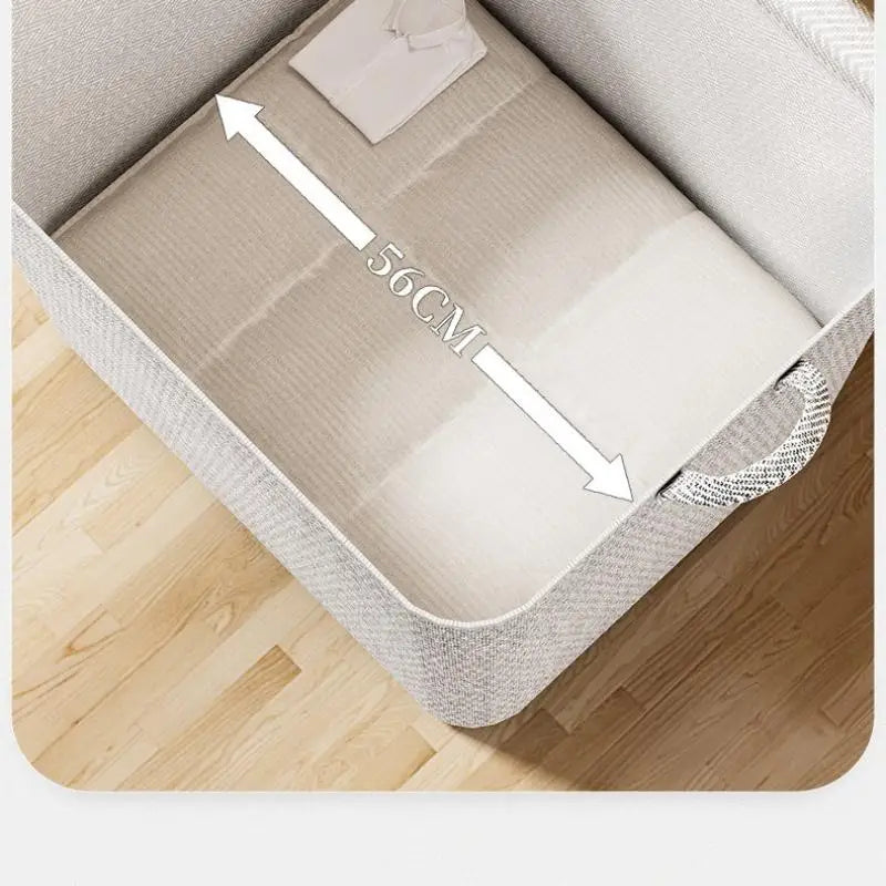 Caja de almacenamiento de ropa de gran tamaño con cubierta, cesta de lavandería grande, bolsa organizadora para bebé, plegable