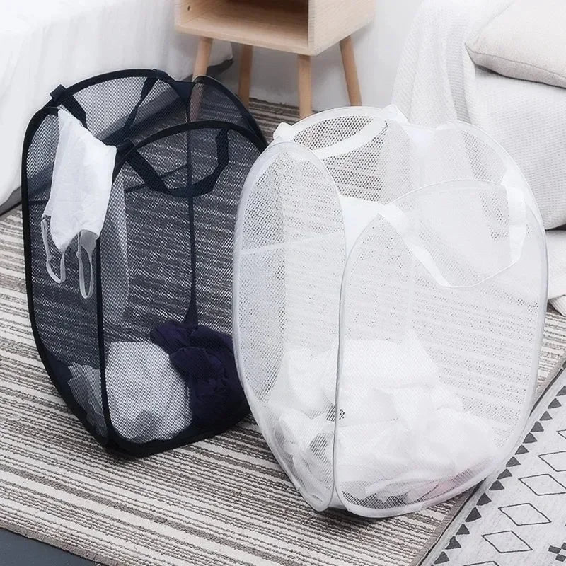 Cesta para ropa sucia, cesta para la colada sucia, esqueleto ventilado, plegable, fácil almacenamiento, cesta de almacenamiento portátil de gran capacidad