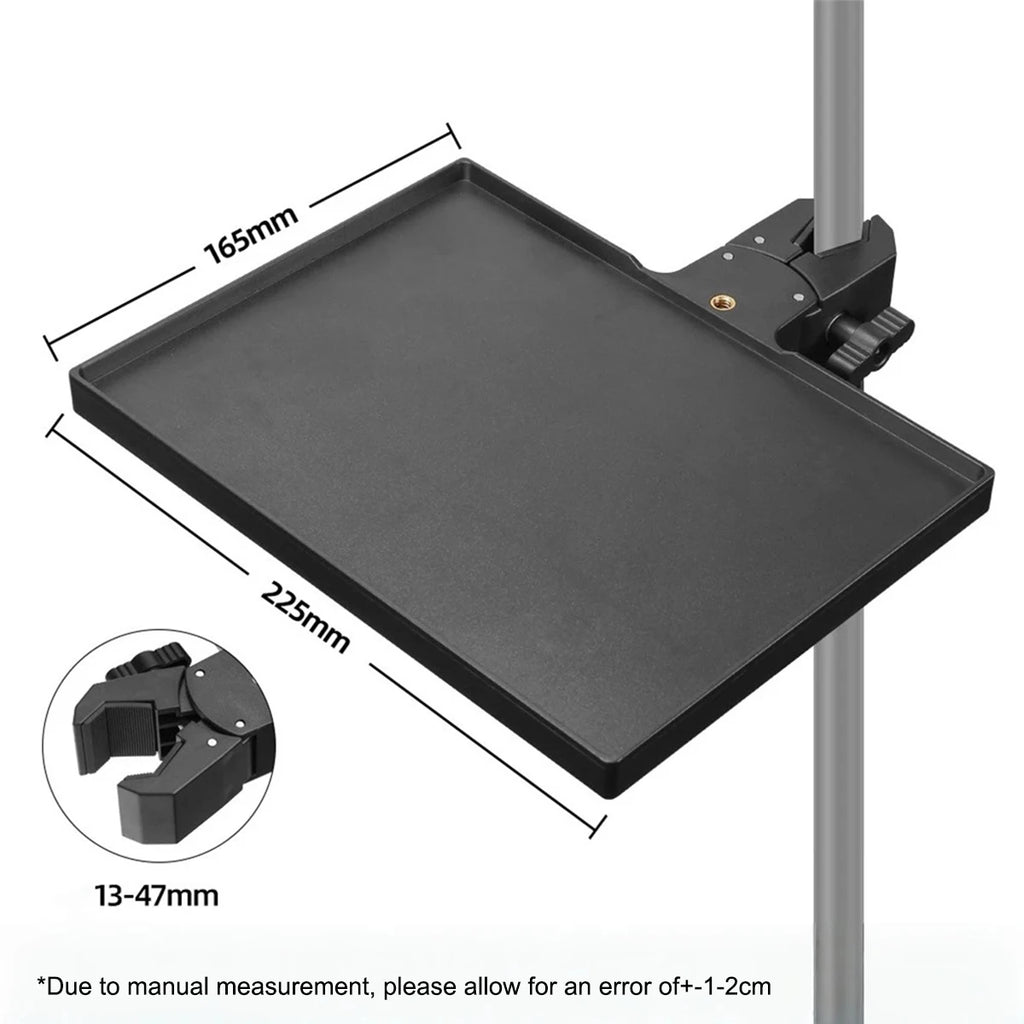 Soporte Universal Ajustable para Micrófono Miwayer, Plataforma para Tarjeta de Sonido de 225×165 mm, Base Antideslizante, Soporta 2.5 kg para Estudio/Escenario