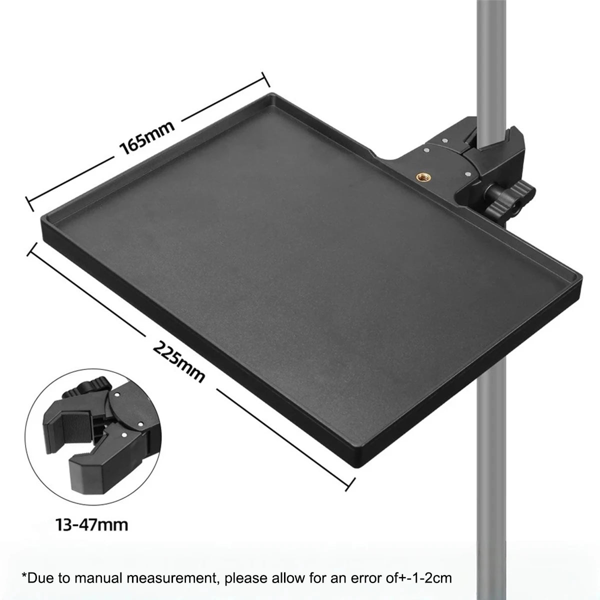 Soporte Universal Ajustable para Micrófono Miwayer, Plataforma para Tarjeta de Sonido de 225×165 mm, Base Antideslizante, Soporta 2.5 kg para Estudio/Escenario