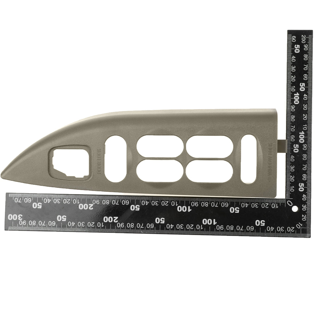 Interruptor de bloqueo de puerta delantera izquierda para Ford F150, interruptor de bloqueo de puerta delantera izquierda con bisel de montaje, pergamino medio para Ford F150 2001-2002 YL3Z14525AAB YL3Z-14525-AAB, nuevo