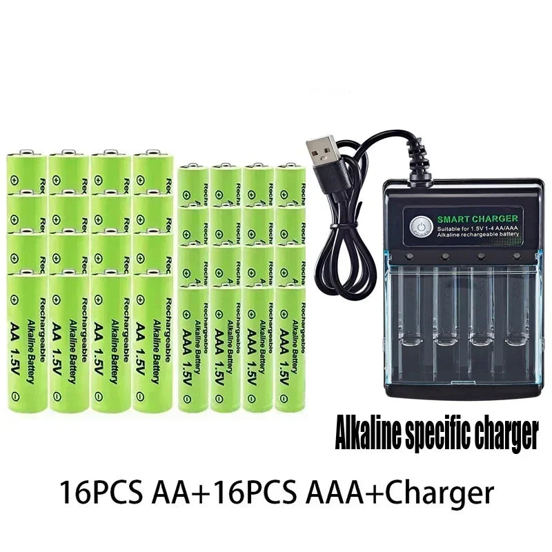 Batería recargable Original 1,5 V AA9800mAh + AAA8800mAh + cargador para ordenador reloj Radio videojuego cámara Digital AA AAAbattery
