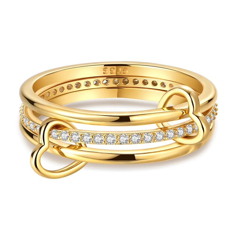 2024 nuevo anillo de plata 925 anillo de lazo brillante de circón anillo de boda de dedo Original S925 DIY regalo de joyería fina para mujer