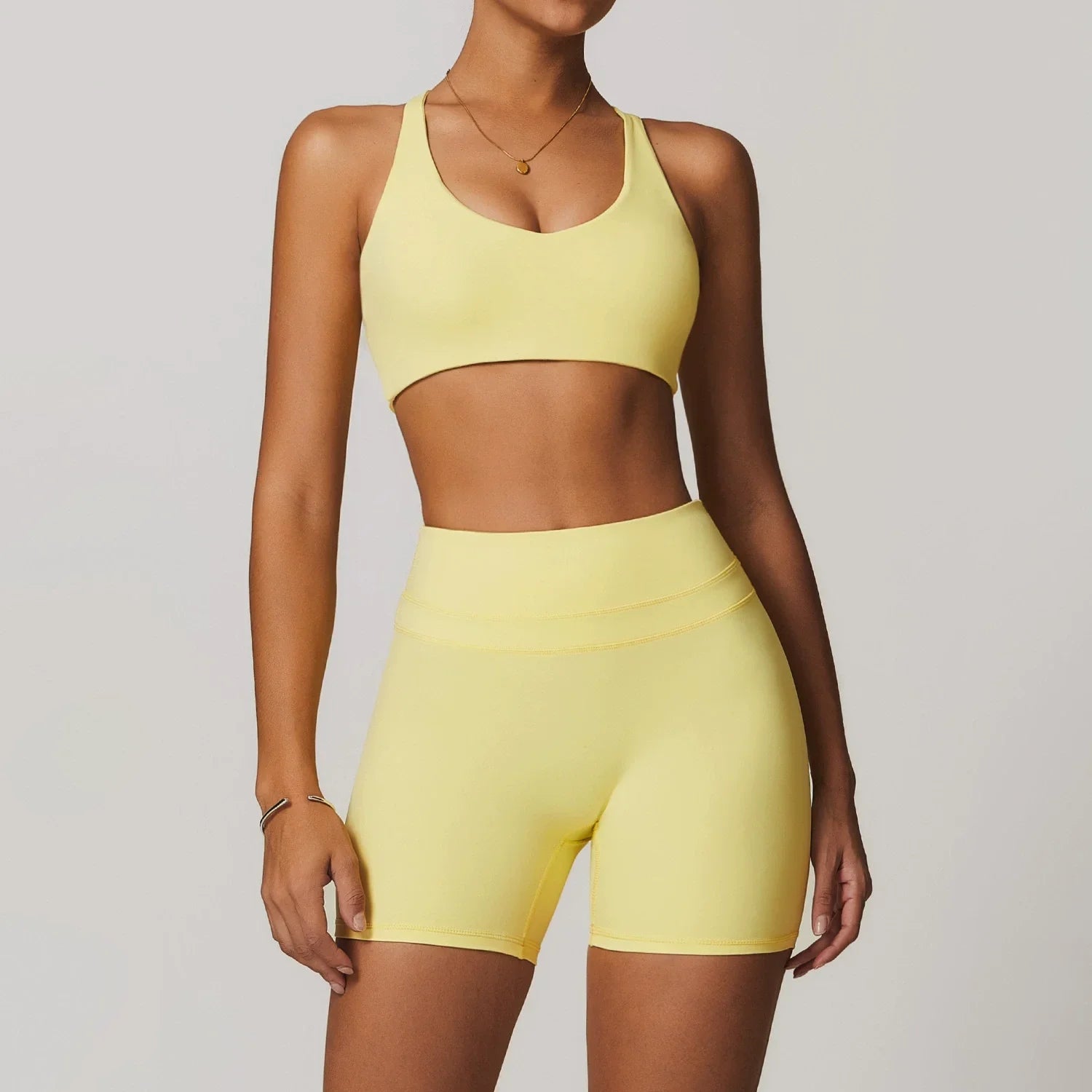 Ropa deportiva de 2 piezas para mujer, conjunto de Yoga, ropa de gimnasio, ropa deportiva, trajes de Yoga, conjunto de Fitness, chándales, Sujetador deportivo, mallas de cintura alta para gimnasio